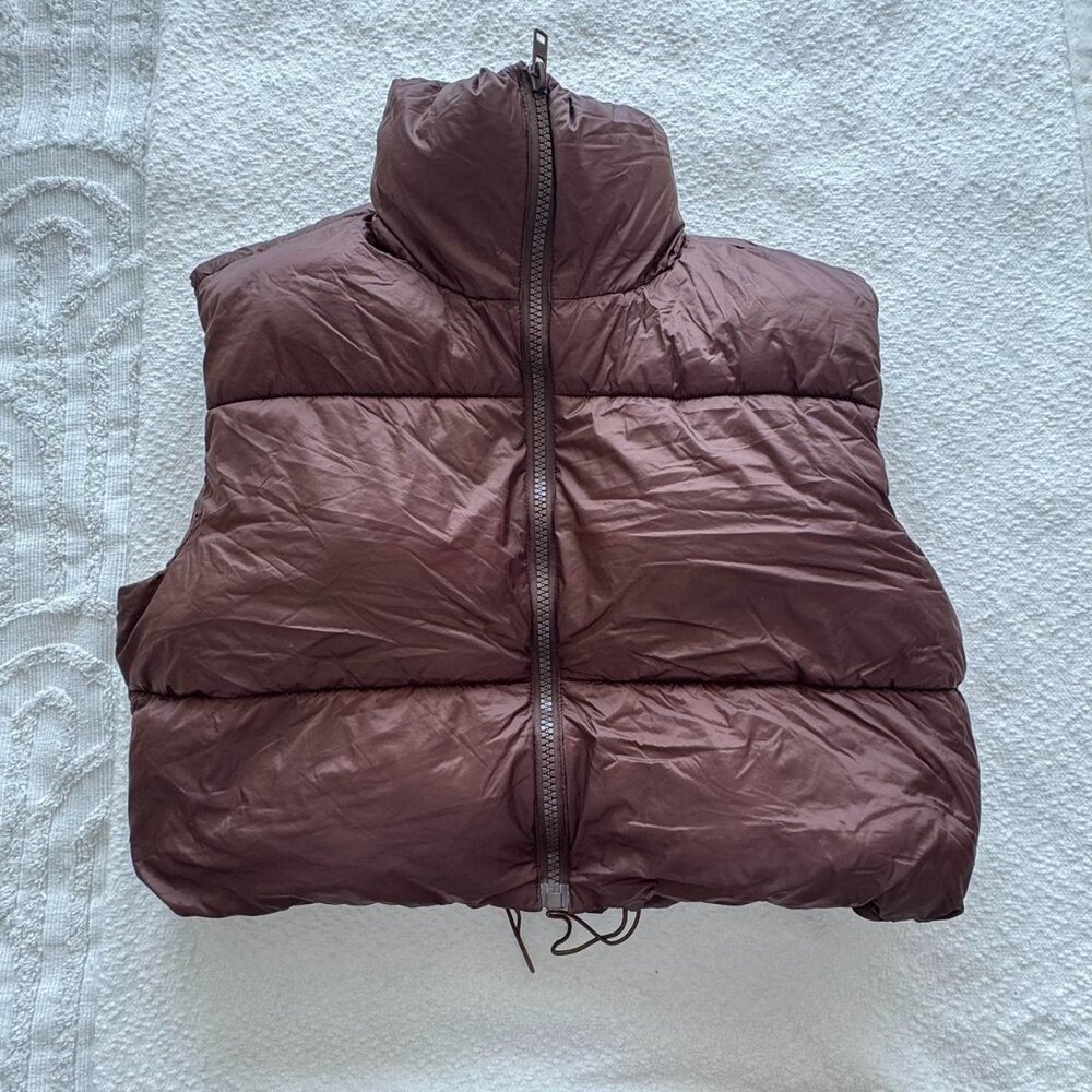 Brown Puffer Vest / Gilet